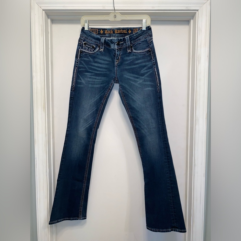 Rock Revival Jeans Jacklyn Easy Boot Women’s Size 26 - Picture 5 of 16